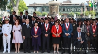 Foto grupal de la ceremonia Foto: Cortesía del Congreso de la República