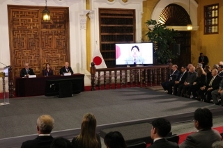 日・ペルー外交関係樹立150周年記念式典における林外務大臣のビデオ・メッセージの発出