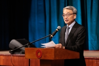 Embajador YAMAMOTO dirige unas palabras de saludo 