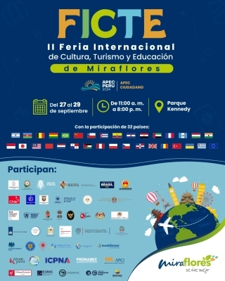 II Feria Internacional de Cultura, Turismo y Educación 2024 (FICTE) de Miraflores del 27 al 29 de septiembre