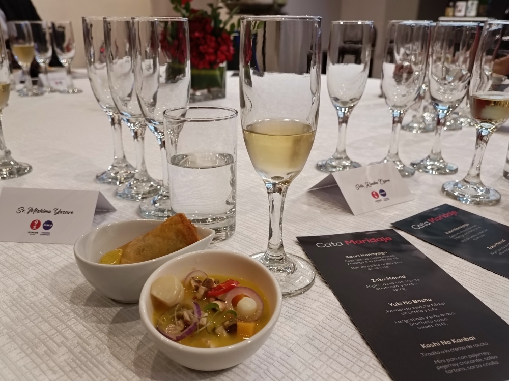 イベントで提供された日本酒とペルー料理のマリアージュ