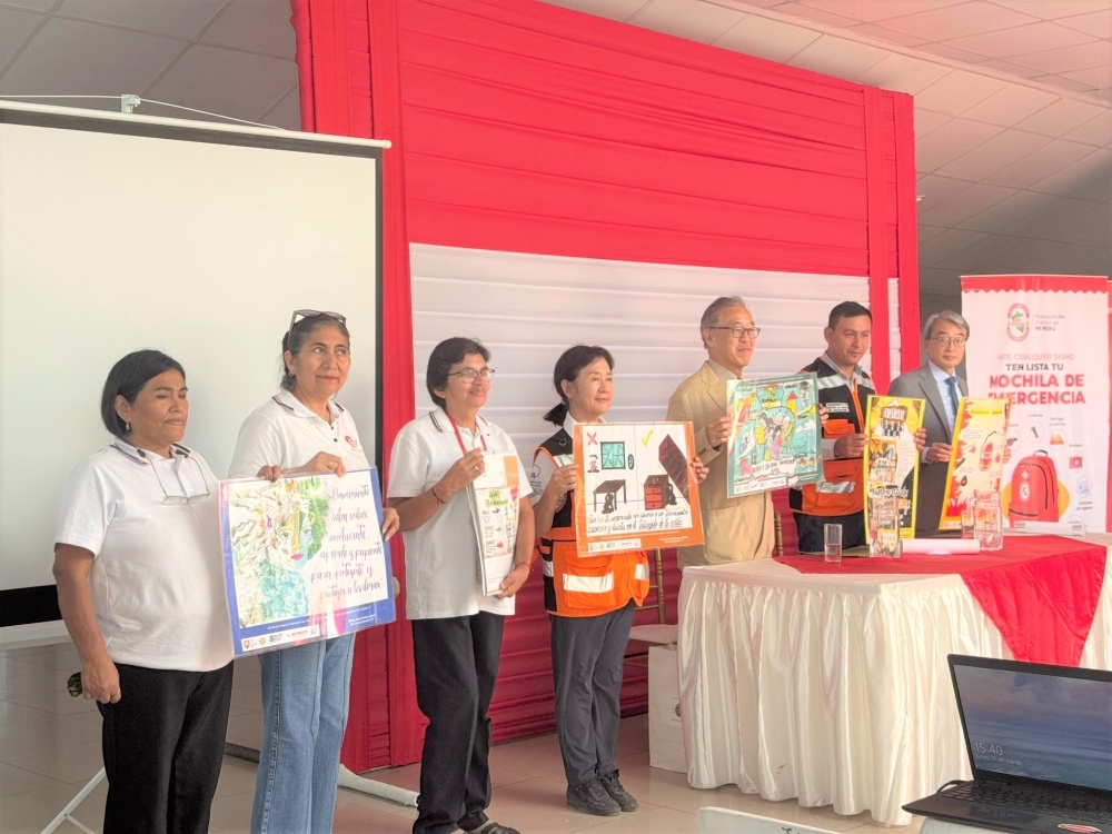 Presentación de 6 posters elaborados sobre la prevención de desastres